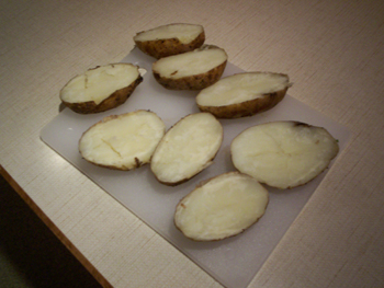 Twice baked potatoes - preparation