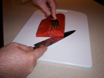 Salmon Recipe step one