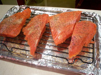 Broiled salmon recipe