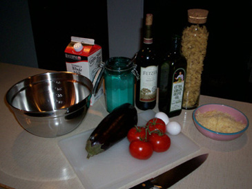 Ingredients for Eggplant Parmesan Recipe
