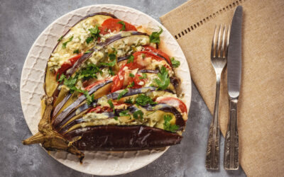 Roasted eggplant – Mediterranean Style