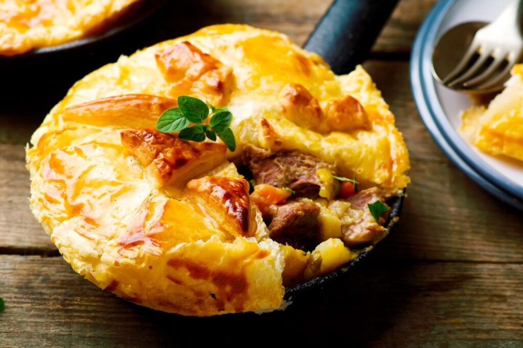 Beef Pie with Potatoes and Carrots