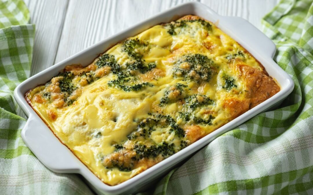 Broccoli Casserole with Eggs and Cheese